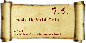 Truchlik Valéria névjegykártya